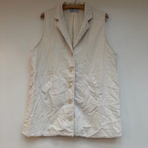 Urban Outfitters Cream Sleeveless Vest